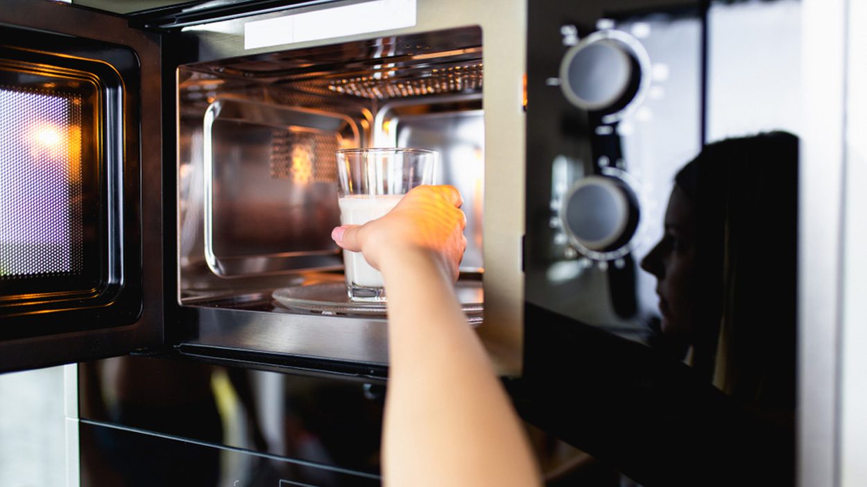 liep een 2e graads brandwond op door warme melk
