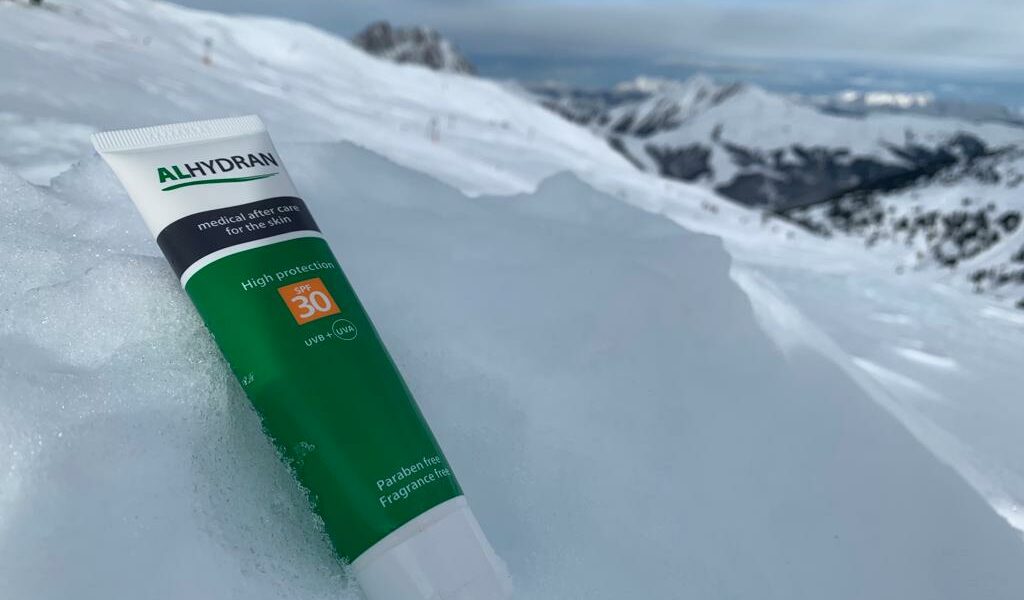 Wintersport zonnebrand