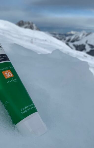 Wintersport zonnebrand