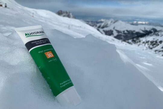 Wintersport zonnebrand
